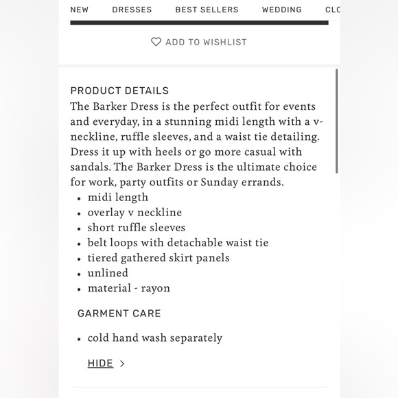 Barker Dress - Olive - Picture 10 of 11